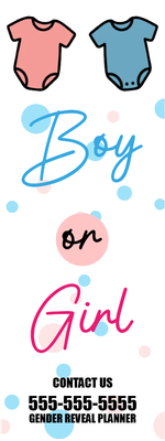 Custom Outdoor Yard Signs Multiple Sizes Gender Reveal Planner