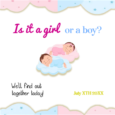 Custom Outdoor Yard Signs Multiple Sizes Gender Reveal Find Out Together