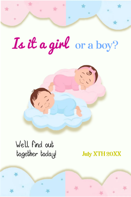 Custom Outdoor Yard Signs Multiple Sizes Gender Reveal Find Out Together