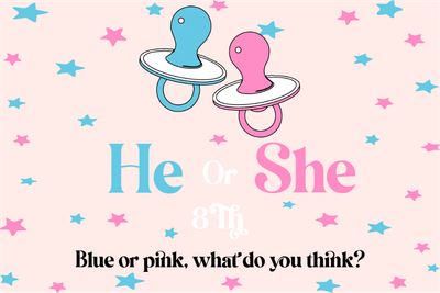 Custom Outdoor Yard Signs Multiple Sizes Blue or Pink?