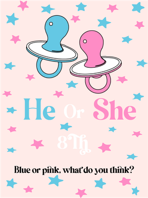 Custom Outdoor Yard Signs Multiple Sizes Blue or Pink?