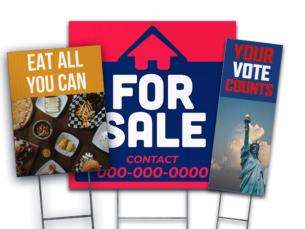 Custom Outdoor Yard Signs Multiple Sizes Yard Signs Sign